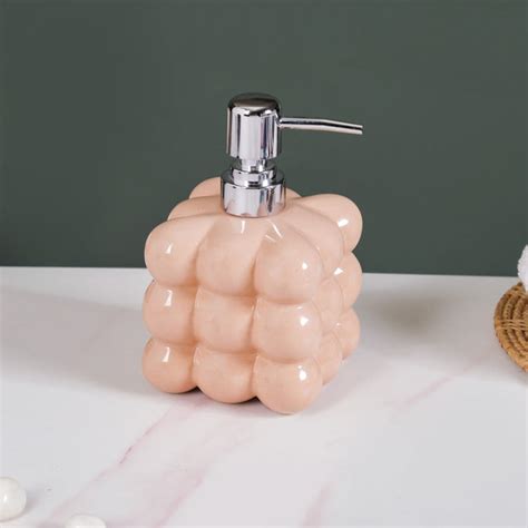 Bubble Design Soap Dispenser Beige 520ml Online - Premium Dispenser ...