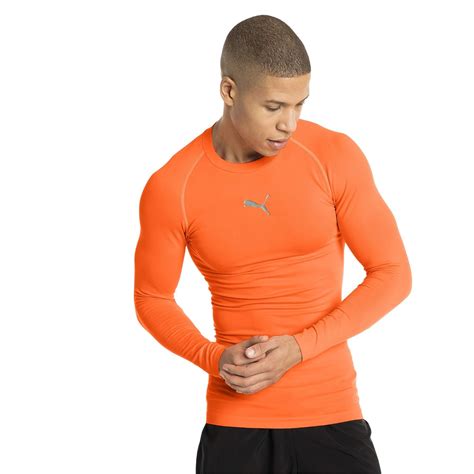 Buy Puma Men's Solid Regular fit Active Base Layer Shirt (65580802 ...