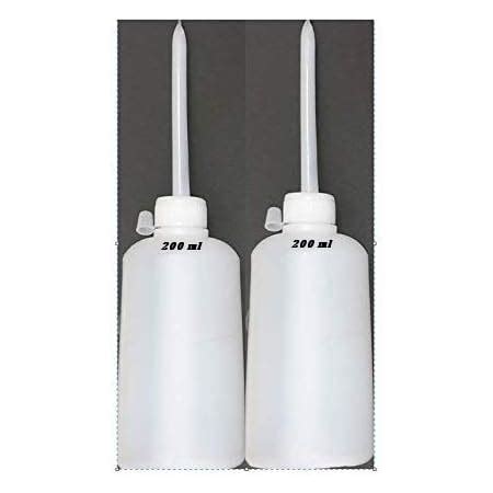 ZENITH Pack of 2 x 200ml Plastic Empty Squeeze Bottle with Nozzle for ...