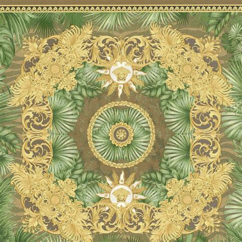 Versace wallpaper in gold and brown non-woven wallpaper jungle look ...