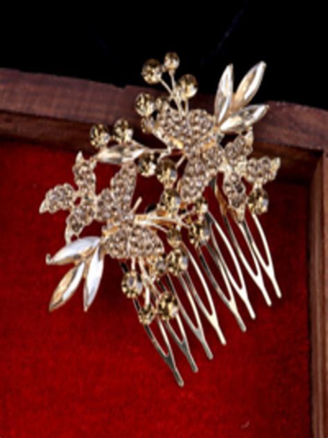 Buy VAGHBHATT Women Embellished Comb Pin - Hair Accessory for Women ...