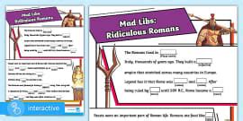 Interactive PDF: Mad Libs Alien Adventure (teacher made)