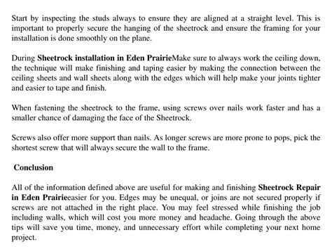 Image result for Sheetrock Installation Tips