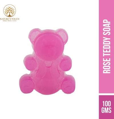 Nature's Touch Rose Teddybear Handmade Glycerin Soap for Kids, Paraben ...