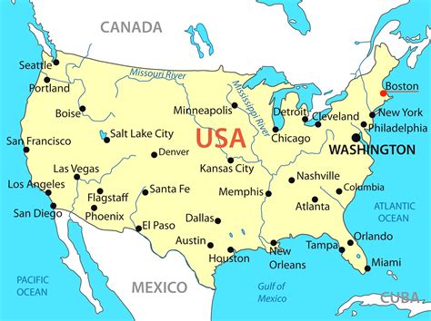 Boston on a Map: Discovering the Hub of America
