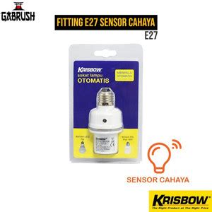 Jual Krisbow Fitting E27 Sensor Cahaya Soket Lampu Otomatis - Kota ...
