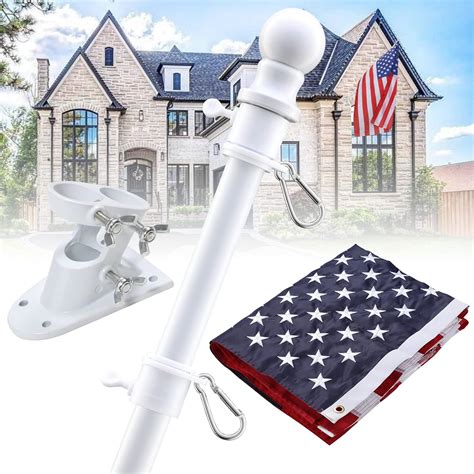 Amazon.com : Flag Pole with American Flag - Tangle Free Flag Poles for ...