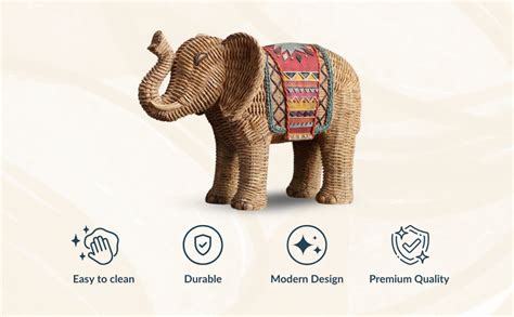 Buy The Golden Theory Resin Decorative Elephant Statue for Home Decor ...