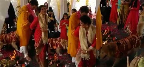 Brides Dog Refused To Let Her Go And Tagged Along While She Took Pheras