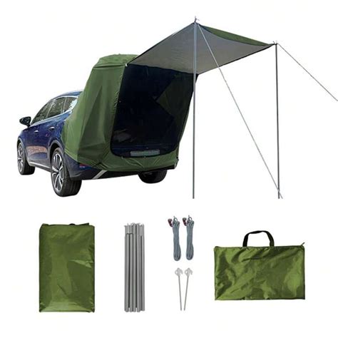 Outdoor Car Rear Tent Camping Picnic Car Rear Tent With Canopy Car Rear ...