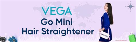 Vega Mini Hair Straightener for Women with Ceramic Coated Plates ...