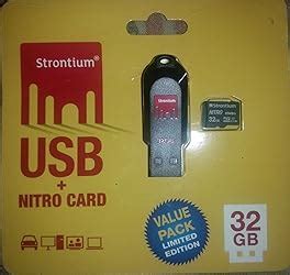 Strontium 32GB USB and 32GB Nitro MicroSD 85MBPS- Pack of 2 : Amazon.in ...