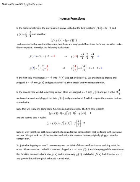 Image result for Inverse Function Examples with Solutions