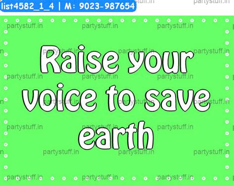 Earth Slogans 3 Props in Environment theme