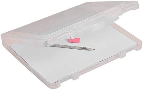 Now & Zen Pack of 3 Plastic Portable A4 File Folder Box for Documents ...