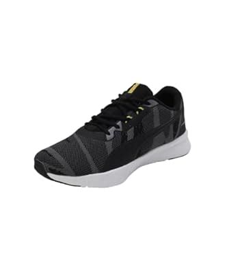 Buy Puma Mens Flyer Runner Street Cool Dark Gray-Black-Yellow Blaze ...