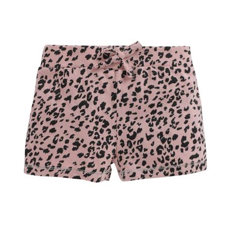 Buy Hopscotch Whaou Girls Cotton Cheetah Print Shorts in Brown Color at ...