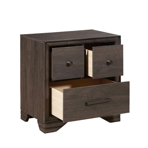 Accentrics Home Brown Asian Hardwood Nightstand at Lowes.com