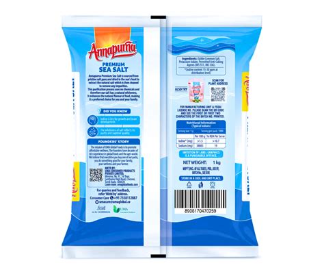 Annapurna Iodised Sea Salt 1 kg – Panchamrutha