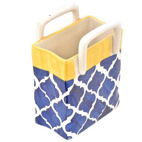 Blue Mughal Large Ceramic Cutlery Holder
