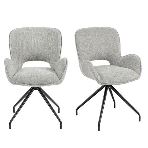Decat Gray Faux Leather Swivel Accent Arm Chairs Set India | Ubuy