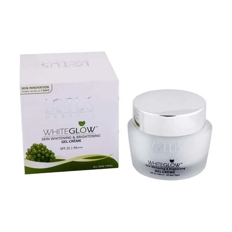 Lotus Herbals Whiteglow Skin Whitening & Brightening Gel Creme SPF 25 ...
