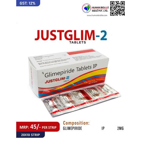Justglim-2 Tablets Human Biolife India Pvt. Ltd.