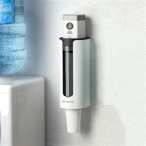 THW® Paper Cup Dispenser Holder - Sticker or Screw Plate Mountable ...