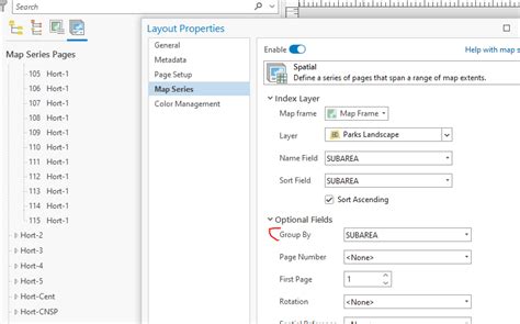 Image result for ArcGIS Pro Spatial Map Series Example