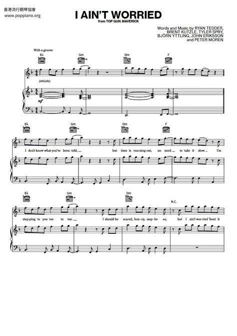 OneRepublic-I Ain't Worried Sheet Music pdf, - Free Score Download ★