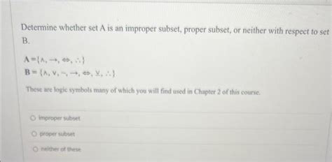 Image result for Example of an Improper Subset