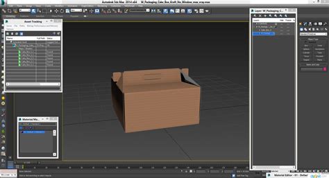 3D W Packaging Cake Box Kraft No Window | 3D Molier International
