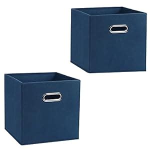 Amazon Brand – Umi Pack of 2 Non Woven Foldable Storage Cube | Durable ...