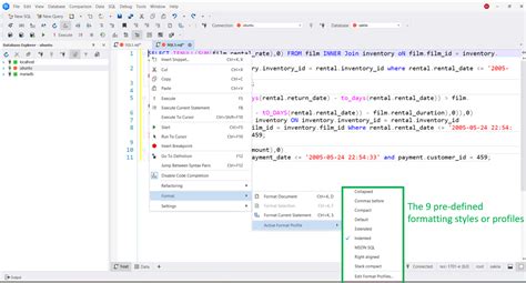 Image result for Code Formatting MySQL