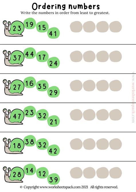 Image result for Ordering Numbers Activity