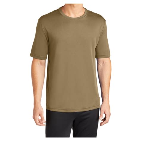 Mens PosiCharge Competitor Polyester Tee Shirt Coyote Brown L - Walmart.com