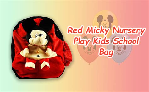 Buy MGP Red Micky Nursery Play Kids School Bag at Amazon.in