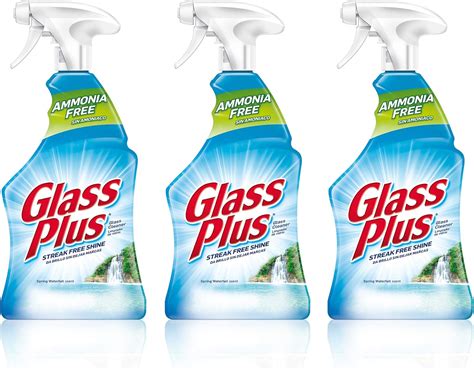 Buy Glass Plus Glass Cleaner, 32 fl oz Bottle, Multi-Surface Glass ...