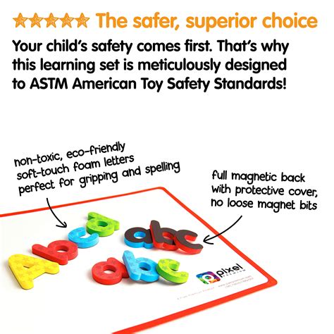 Pixel Premium Magnetic Letters ABC Learning for Toddlers and Kids - 142 ...