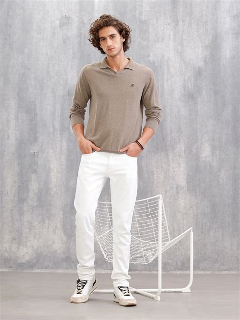 Slim Fit Cotton Stretch Jeans I White – Wrogn