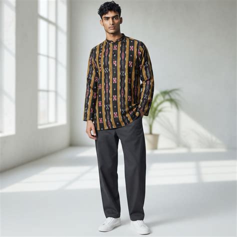 Handloom Men's Pasapali Short Kurta – WeHandlooms