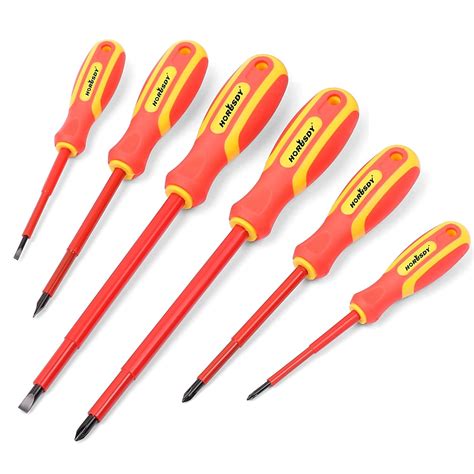 HORUSDY 1000V Insulated Screwdriver Set, Magnetic Tip Electrician ...