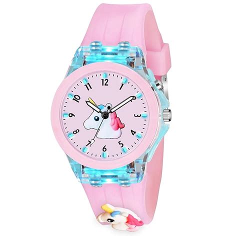 ON TIME OCTUS Kids Analouge Multi-Color Light Cute 3D Cartoon Character ...