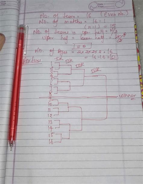 Can u help to me draw the fixture of 16 teams on knock out basis ...