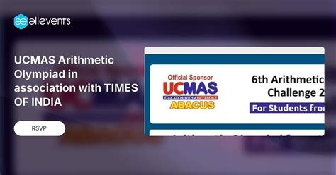 UCMAS Arithmetic Olympiad in association with TIMES OF INDIA, UCMAS ...