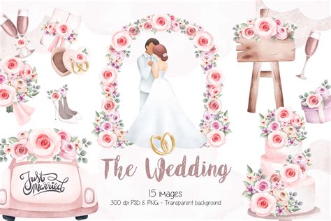 The Wedding Clipart Graphic by Stellaart · Creative Fabrica