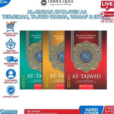 Jual Mushaf Al-Quran Jumbo At-tajwid Terjemah A4 Dilengkapi Dengan ...
