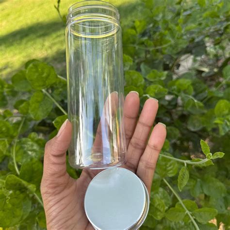 300ml Round PET Jar + 53mm Aluminium SILVER Cap