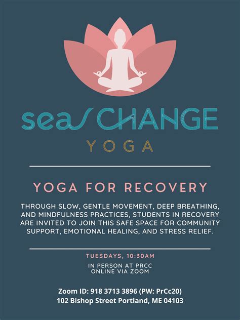 Recovery Yoga with Sea Change - Portland Recovery