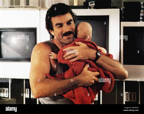 THREE MEN AND A BABY, from left: Tom Selleck, Lisa/Michelle Blair, 1987, © Buena Vista/courtesy ...